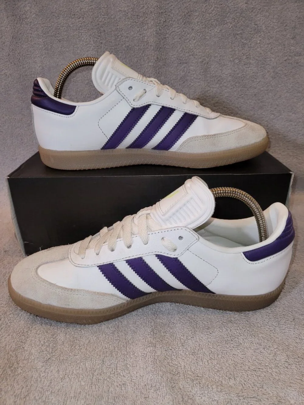 Adidas Samba Men's Size 8 Messi White Purple Tan Gum Sneakers IH8161 (#2258)
